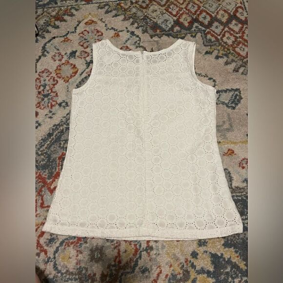 Belle Eyelet Lace Tank Top Blouse Juniors Medium - Picture 2 of 4